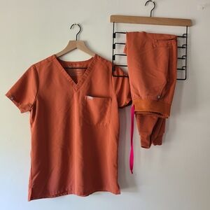 Orange Scrub Set
